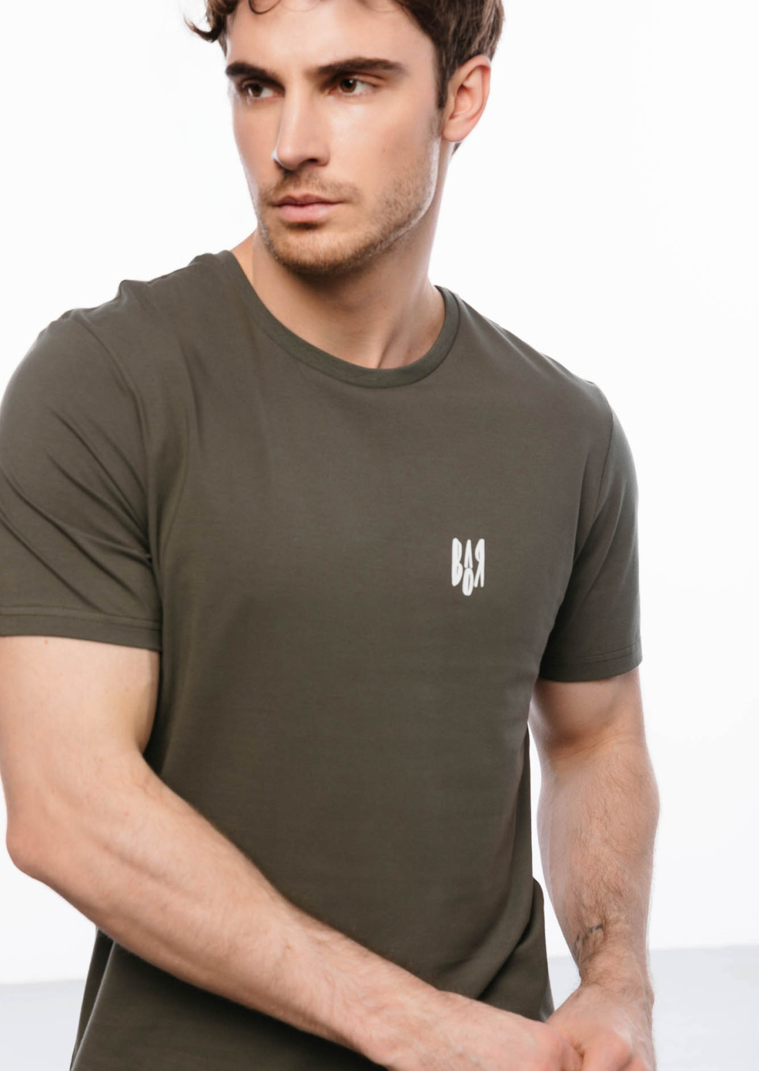 Men's  khaki T-shirt "Воля"